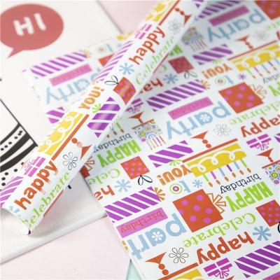 China Wholesale Recycled Unique Materials Custom Color DIY Gift Wrapping Paper for sale