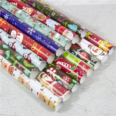 China Recycled Materials Factory Price Cmyk Fancy Color Christmas Gift Wrapping Paper Sheet for sale