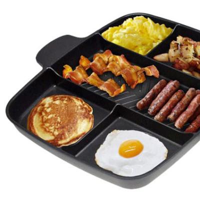 China Sustainable Geovein 5 in 1 Multi Section Skillet Master Pan Divided Grill Pan for sale