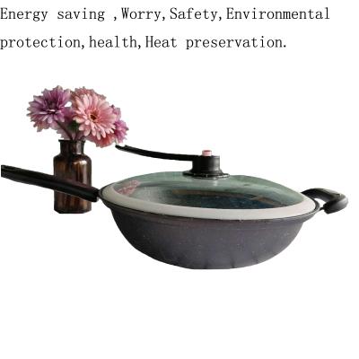 China Sustainable Kitchen Cookware Cooking Iron Wok 32cm 34cm Customized Box China Picture Logo for sale