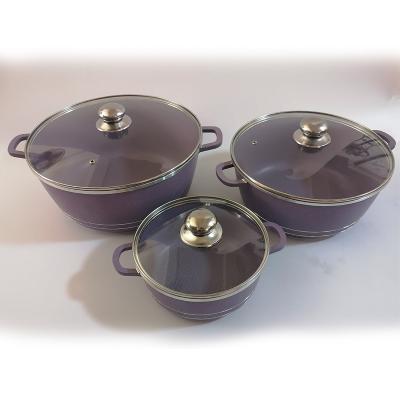 China Option 3 self-driving pot CLASSIC aluminum cookware non-stick liner set set 3 of 5 sizes for sale