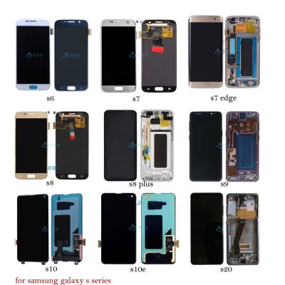 China mobile phone lcds screen display for samsung s7 edge s8 edge s9 lcd display for samsung for sale