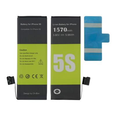 China Premium Mobile Phone Oh-Box Battery For iPhone 5S CE&MSDS Approval / Battery Glue For Free for sale