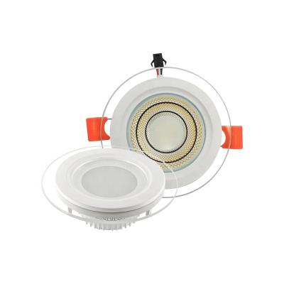 China Save Energy Dimmer Adjustable Downlight Surface Downlight COB Canless Glass Downlight for sale