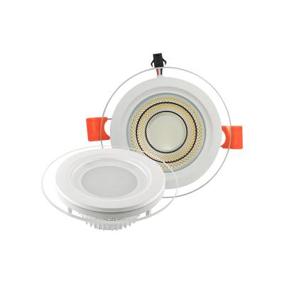 China Save Energy 9W Ceiling Recessed Glass SMD Downlight Household LED Downlight for sale