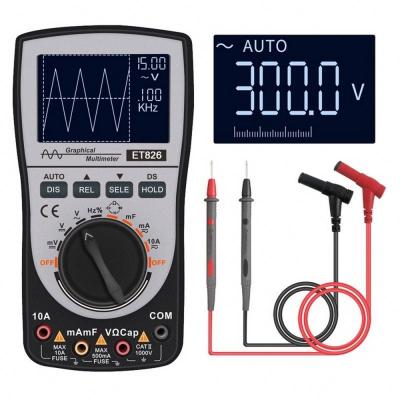 China ET826 2 in 1 Memory Digital Multimeter Scopemeter with HD Analog Bar Oscilloscope Tester Waveform Analog AUTO Multimeter ET826 for sale