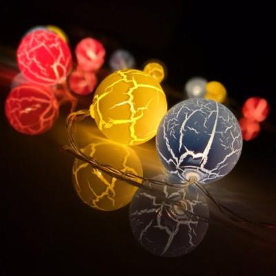 China Battery Operated Slot Ball Light LED String Lights Christmas Decoration Light for sale