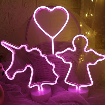 China LED Night Light Residential LED Flamingo Lamp Neon Lamps Battery Operated Custom Led Neon Lights for sale