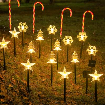 China Solar Garden Decoration Lights Christmas Holiday Use Stick Lights Garden Stick Lamp for sale