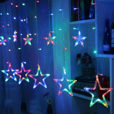 China Curtain Light Ramadan Multicolor Romantic Fairy Star Led Curtain String Light 110/220V For Ramadan Decoration for sale