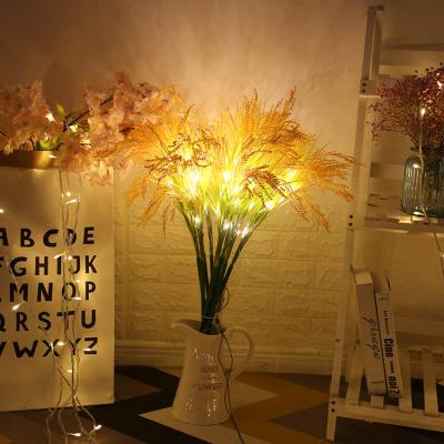 China Flower Lamp Home Decoration Patches Fairy LED String Light Group Light With Flower for sale