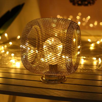 China Iron Table Lamp 2020 Cheapest Price Christmas Decorative Outdoor Iron Led Night Lamp Light for sale