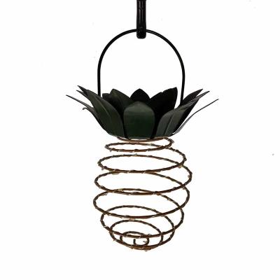 China Outdoor Solar Pineapple Lantern Garden Pineapple Hanging Decorative Pendant Led Garden Lamp For Solar Home Light Tree for sale