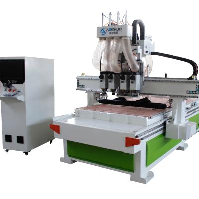 China Building Material Shops 1325 4 Tool Wood Carving Lumber Working CNC Router Machine for sale