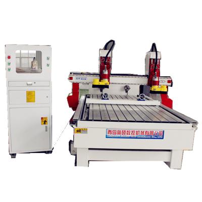 China Best CNC Two Head Multi Axles Wood Engraving Carving Machine For Doors for sale