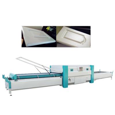 China Automatic PVC Wood Door Double Process Machine Vacuum Membrane Press Laminating Machine for sale