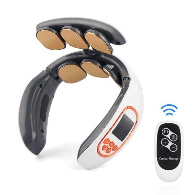 China Intelligent Massage and Care Function TEN Pulse Spine Hot Back Cervical Pain Relief Neck Massager Compress Massage Machine Kneading Power Control for sale