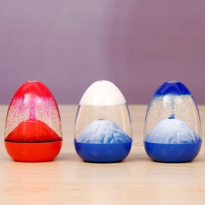 China Eductional Preschool Toys Visual Volcanic Motion Sensory Toy Liquid Hourglass Crystal Acrylic Decor Oil Drop Kids Gift Color for sale