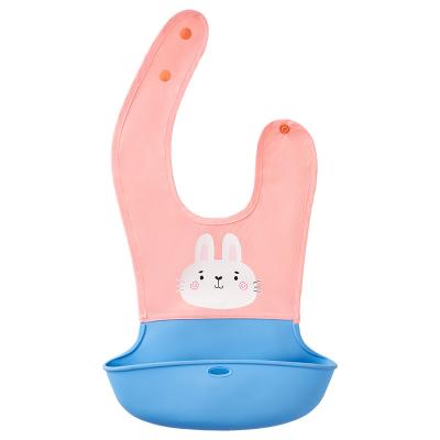 China Silicone Antibacterial Free Waterproof Baby Bib With Factory Price for sale