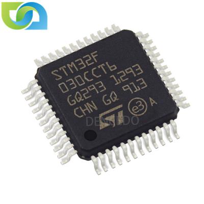 China Flash memory Chips Communication Integrated Circuits stm32f030cct6 of standard stm32f030cct6 microcontrollers for sale