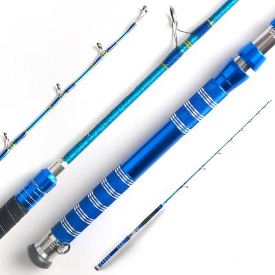 China CWGR01 Carbon Game Rod Big Game 1.8m 2 Pieces Carbon Aluminum Fiber Handle Handmade Trolling Fishing Rod for sale