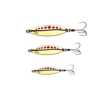 China CWSPOL04-1 Sea Fishing Lure Deep Dish Gold or Silver Bass Lure Luminous Lures Fishing Spoon Blanks for sale