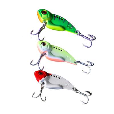 China CWVIB02-1 metal in lead stock vib 10g15g fishing lures metal spoon casting lures for all kinds fish for sale