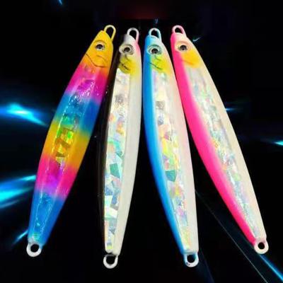 China CWJL027 Slow Jig Metal Eye Fall Casting Slow Bait Lure Saltwater Jerk Fishing Lure Metal Jig for sale