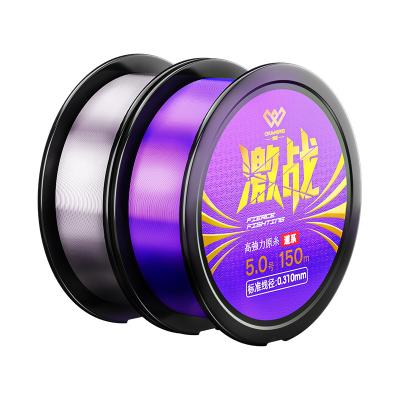 China Line CWNL03 New Fluorocarbon Coating Fishing Line Outdoor Fishing Carp Sinking Nylon Fishing Sink Line for sale