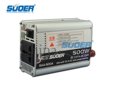 China Suoer Hot Sale Solar Power Inverter 500w Solar Inverter 12v to 220v Modified Sine Wave Power Inverter for sale