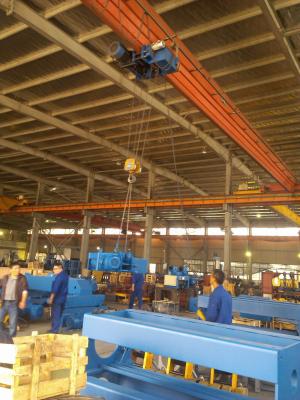 China DIN Standard Bridge Single Girder Crane 3 Phase 220v - 600v , 9 Ton Of Lifting Capacity for sale