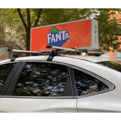 China Shenzhen 3G 4G Wifi Outdoor Double Sided Double Sided 5mm P5 Advertising Car Taxi Top Roof Panel Sign Led Display For Advertising for sale