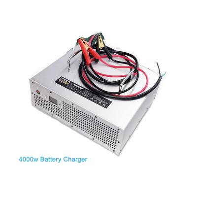 China Electric tool high power 4000w 12v 80A lead acid battery charger for ELECTRIC BUS electric patrol car/electric forklift/electric golf cart for sale