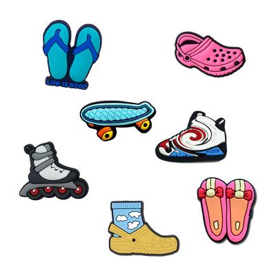 China Clog Charm Wholesale Daily Necessities Designs Shoe Charms - Custom Shoe Designs PVC Croc Charms for sale