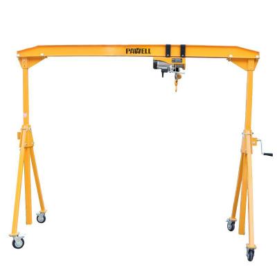 China Gantry Crane Recruitment Agency Outdoor Construction a mobile Mini Electric Portable Gantry Crane 500kg frame for sale