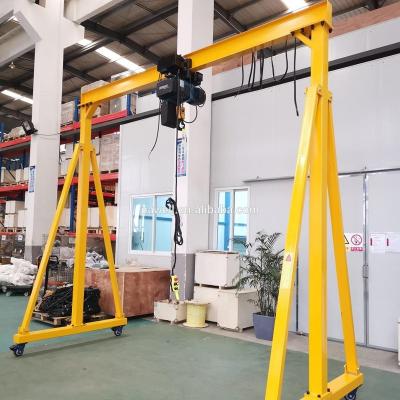 China 10 Ton Stationary Traveling Gantry Crane Mobile Gantry Crane for sale