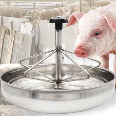 China Stainless Steel Piglet Feeding Bowl Pig Milk Formula Easy Clean Piglet Feeder for sale