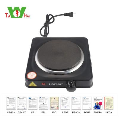 China Wholesale Outdoor Hot Plate Mini Adjustable Electric Cooker Temperature 5 Aluminum Electric Hot Plate for sale