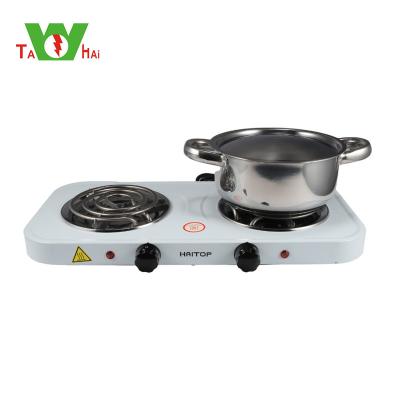 China Good Hotel Quality 2000W Electric Stove Two Burners Coil Electric Cooking Stove for sale