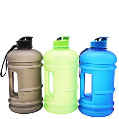 China Sustainable Reusable Half Gallon 1 Gallon Plastic Water Bottle With Logo Custom for sale