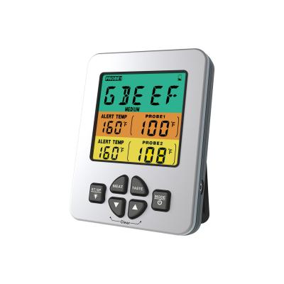 China Doppelgrill-Thermometer-Steak-Temperatur-Monitor LFGB der sonden-zwei zu verkaufen