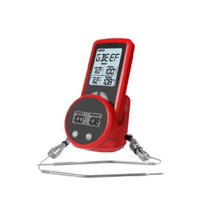 China drahtloser Thermometer des Grill-433mhz mit Doppeltemperatur-Instrument-Fleisch-Sonde zu verkaufen