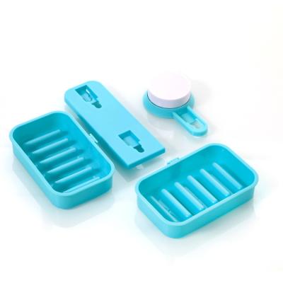 China Modern Plastic Tray Holder Dish Household Soap Box For Bathroom for sale