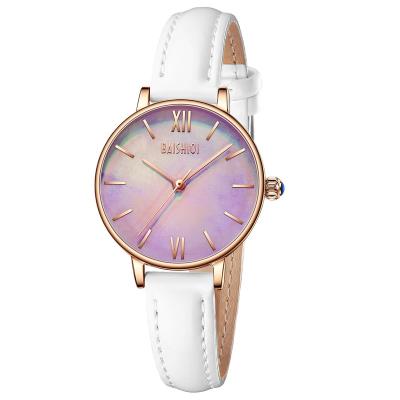 China Biden L0039 alarm brand quartz leather strap wristwatches female ladies top luxury women watches for sale