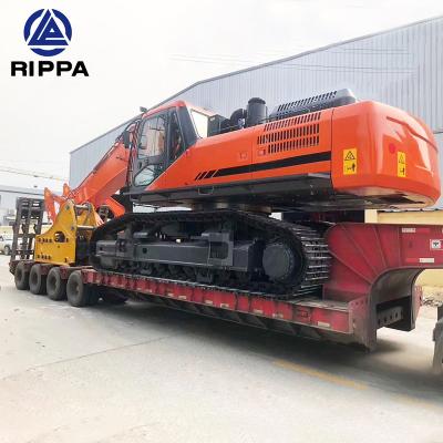 China Rippa Hotels Big Excavator Trailer Lowbed Lowboy Truck Semi Traile for sale