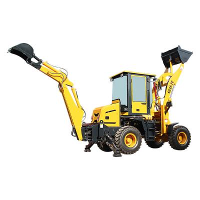 China Building material shops 4x4 mini tractor front end loader and backhoe mini tractors with loader and backhoe for sale