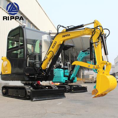 China Rippa Hotels Mini Excavator Bagger 3 Ton 1 Ton 2 Ton Minibagger For Sale for sale