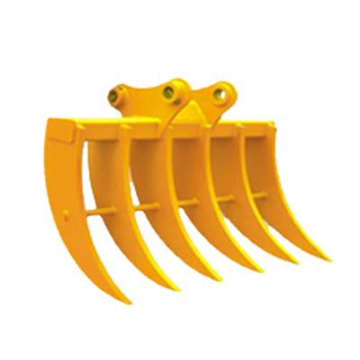 China Farms Cheap Small Excavator Rake Root Bucket for sale