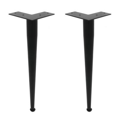 China Modern Black Steel Table Iron Bar DIY Laptop Desk Bench Legs Coffee Table Legs Furniture Leg Solid Metal for sale