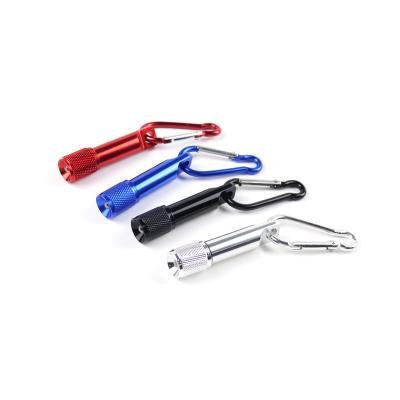 China Multifunctional Outdoor Portable Camping Carabiner Mini Flashlight LED Survival Chain Flashlight for sale